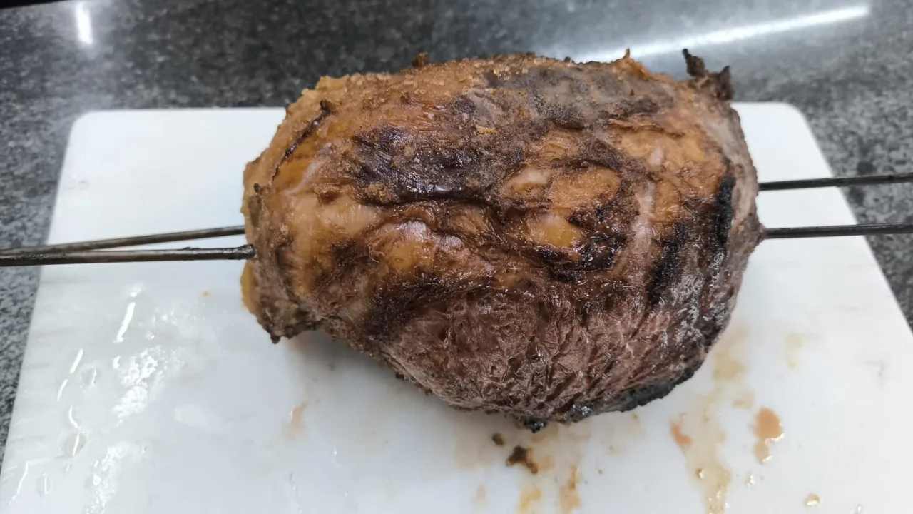 Cupim assado na brasa, um dos preferidos da casa